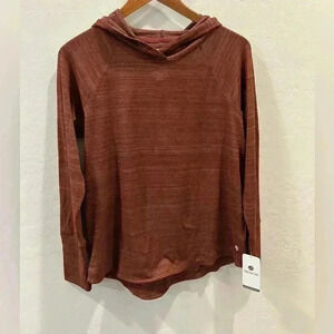 Apana NWT pullover light sweater with hood size medium